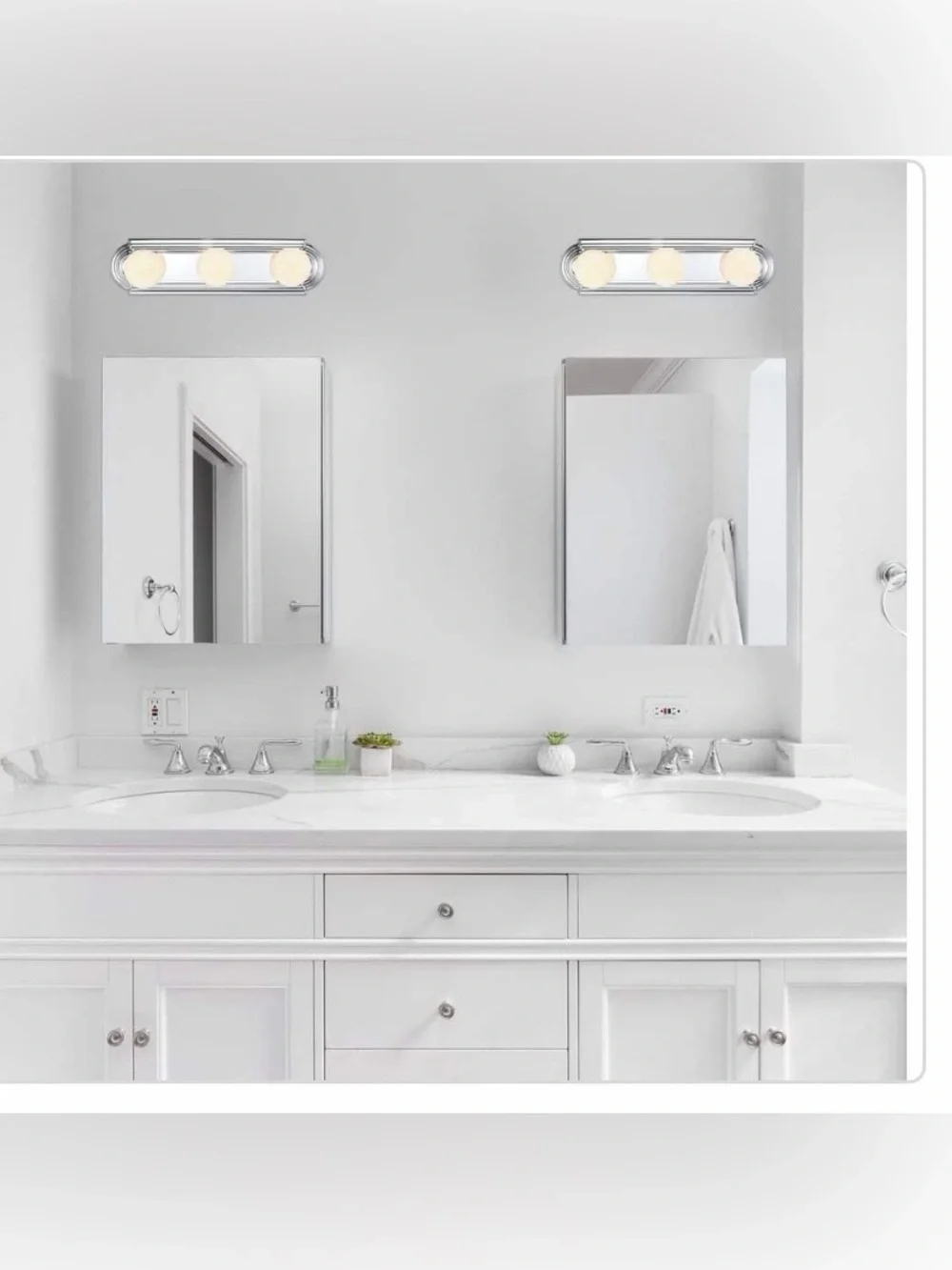 New Hampton bay raceway 18” Chrome 3-Light Vanity light